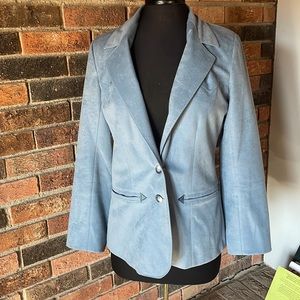 Vinatge Microsuede Blue‎ Blazer